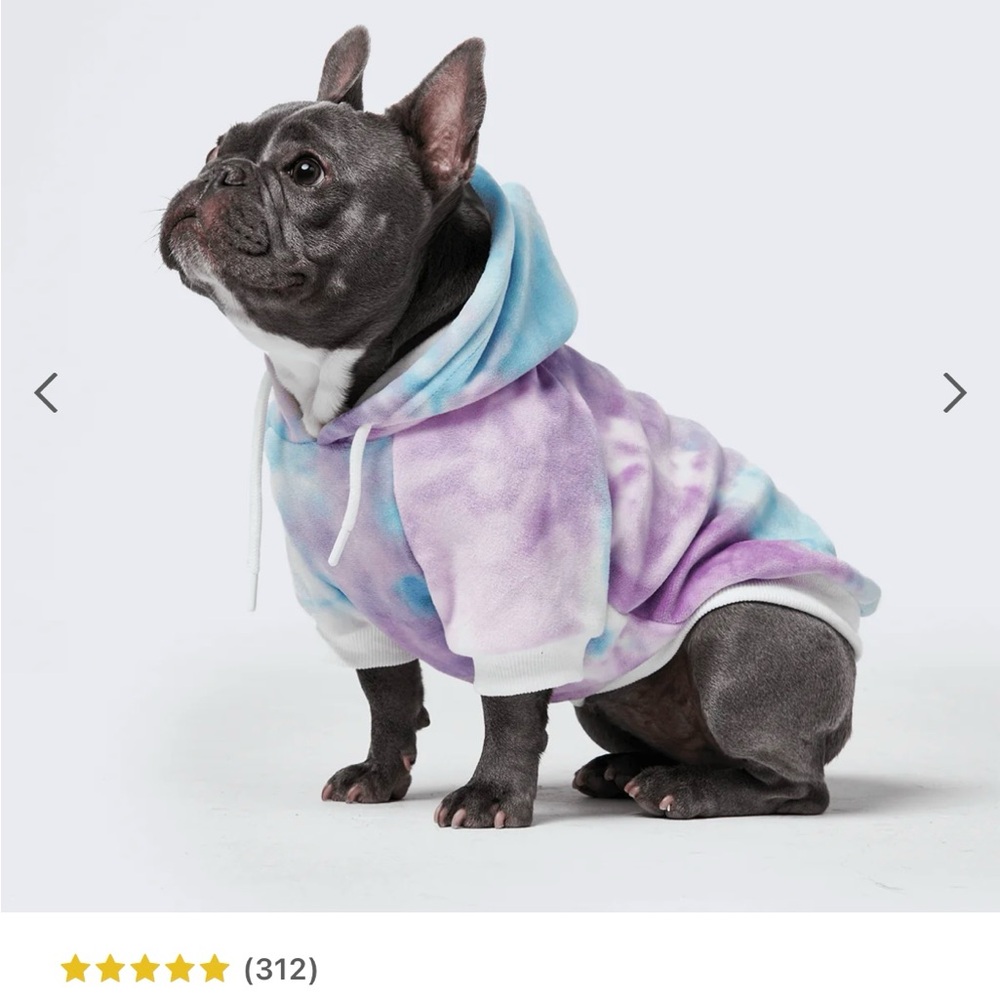 Spark Paws Velvet Dog Tie-Dye Dog Hoodie